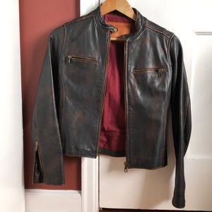 Levi’s Bomber leather bomber jacket